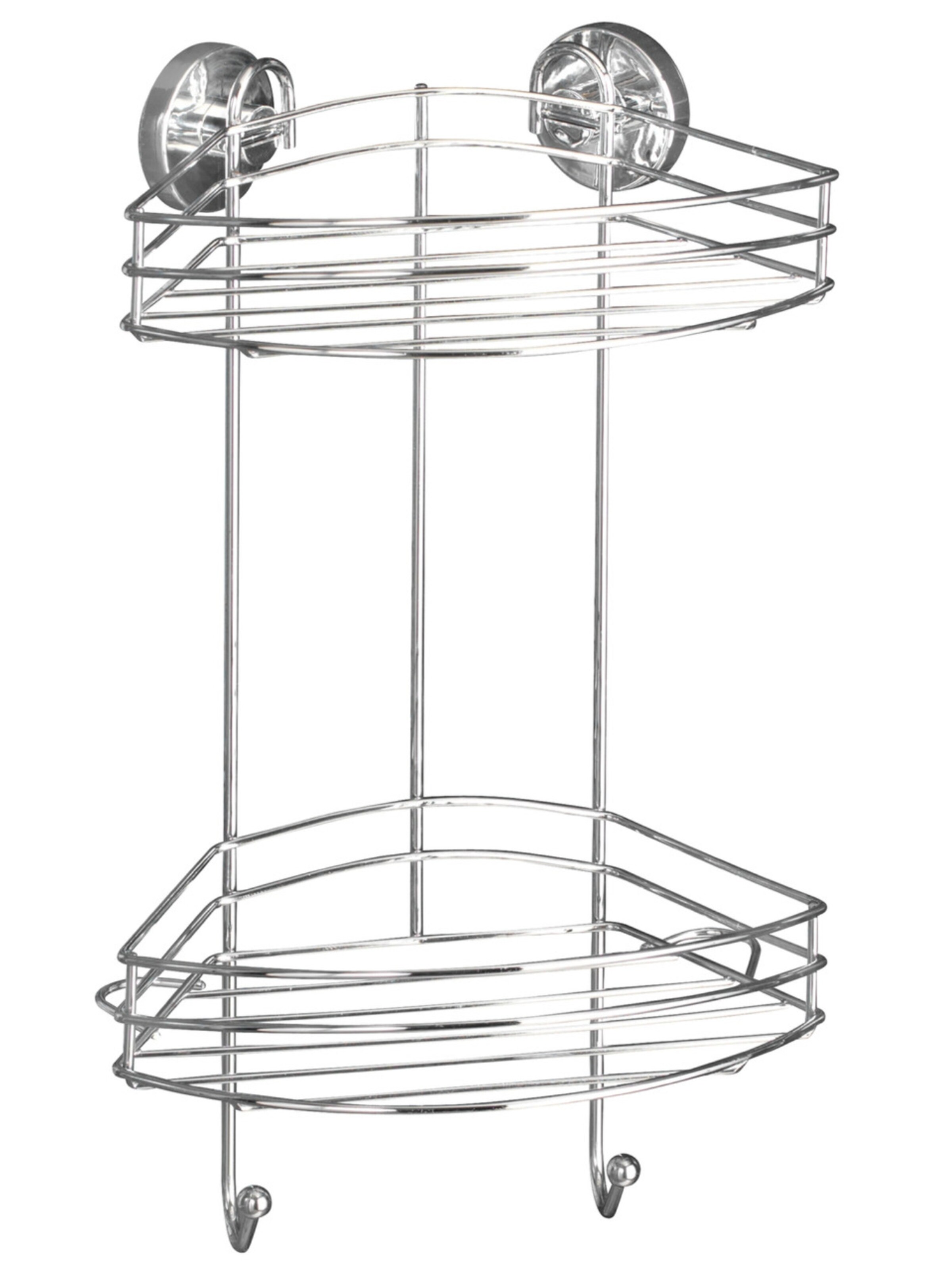 Wenko Shelf in Silver: front