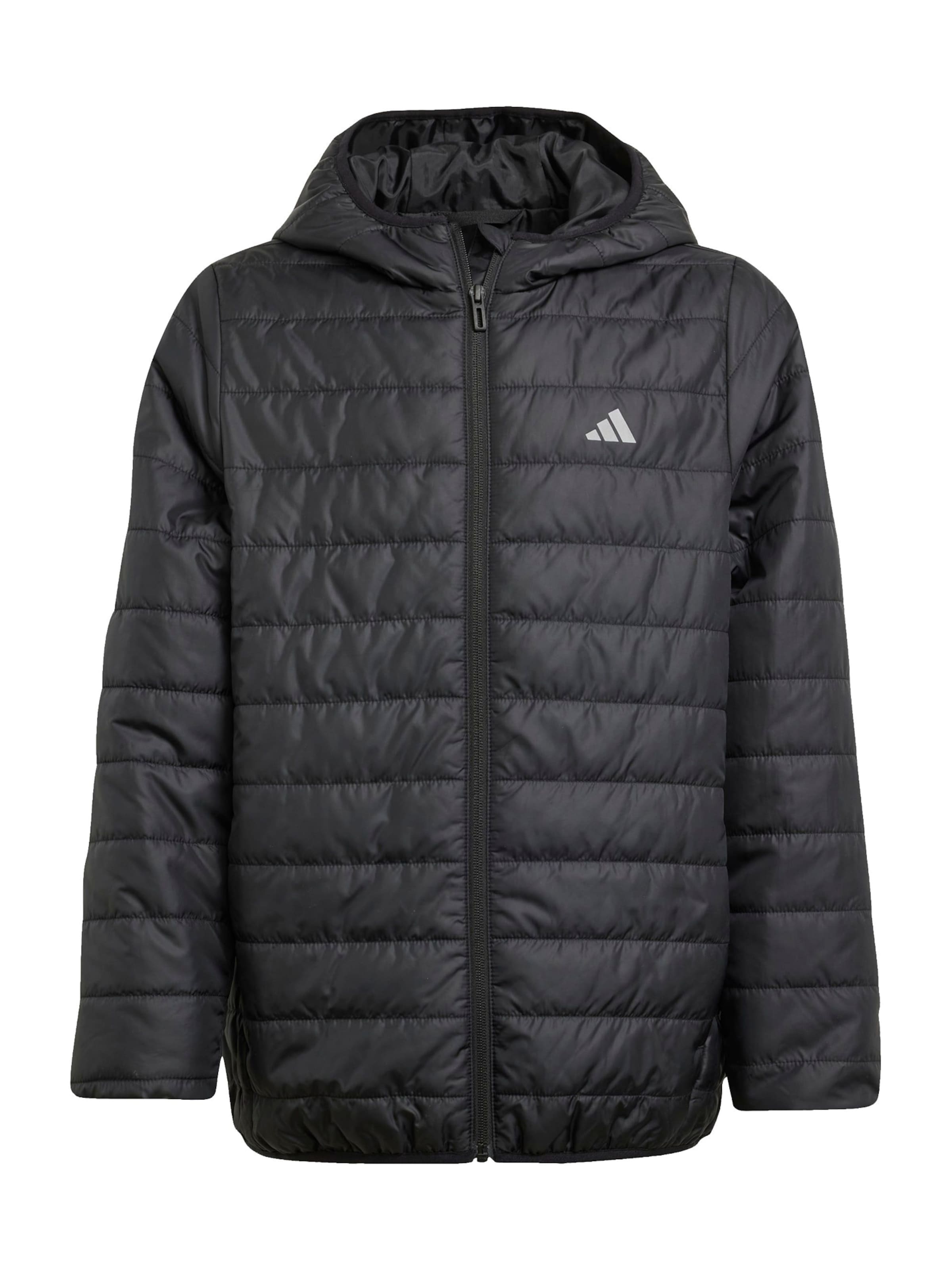 ADIDAS SPORTSWEAR Urheilutakki 'ESS' värissä musta: etupuoli