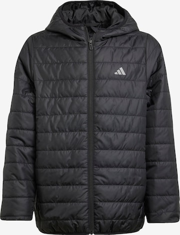 juoda ADIDAS SPORTSWEAR Sportinė striukė 'ESS': priekis