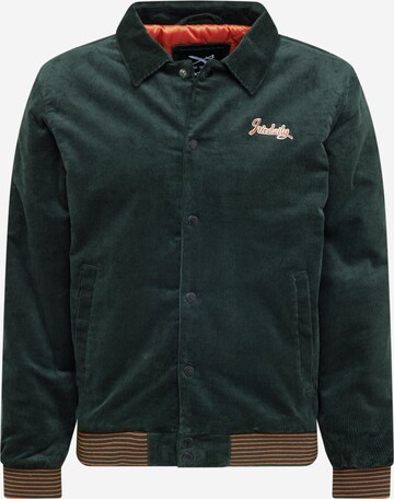 Iriedaily - Chaqueta de entretiempo 'Base Swing' en verde: frente