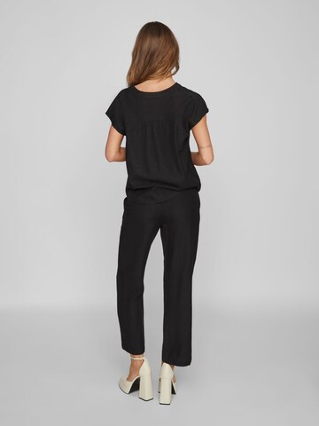 VILA Regular Trousers 'Prisilla' in Black