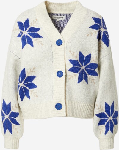 Lollys Laundry Knit Cardigan in Cream / Light beige / Royal blue, Item view