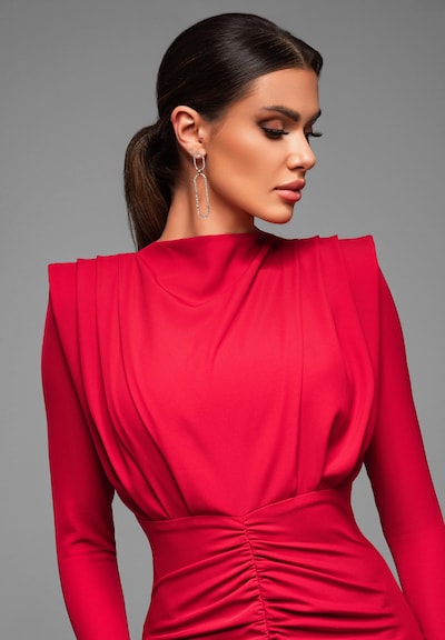 Ombre Avondjurk in de kleur Rood, Productweergave