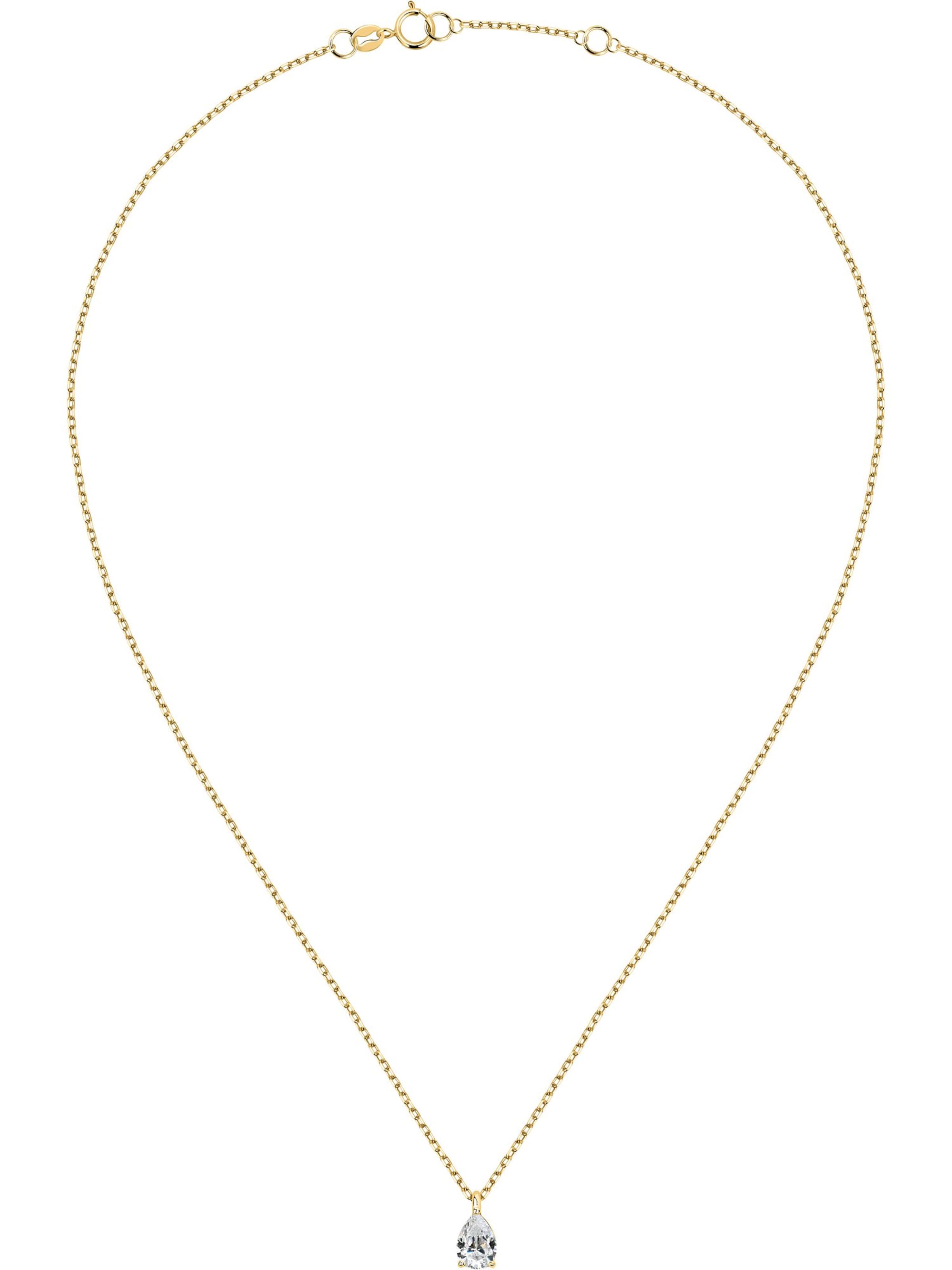FAVS Necklace in Gold: front