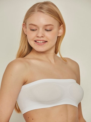 C&City Bandeau Bra in White
