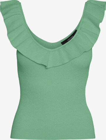 VERO MODA Gebreide top 'PROVENCE' in Groen: voorkant