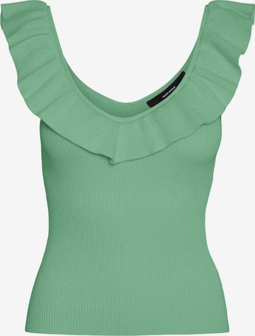 VERO MODA Knitted Top 'PROVENCE' in Green: front