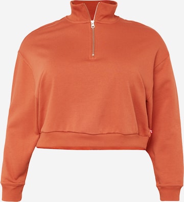 Levi's® Plus - Sudadera 'PL Cosmo 1/4 Zip' en rojo: frente