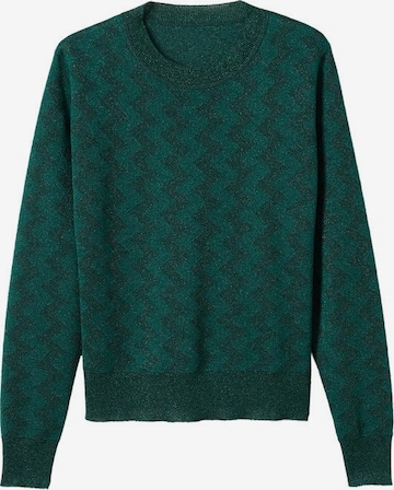 MANGO Sweater 'logan' in Green: front