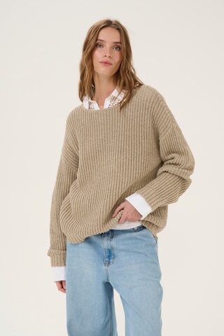 My Essential Wardrobe Sweater 'TiaMW' in Beige: front