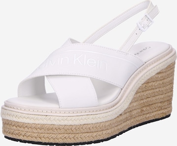 Calvin Klein Sandal i vit: framsida