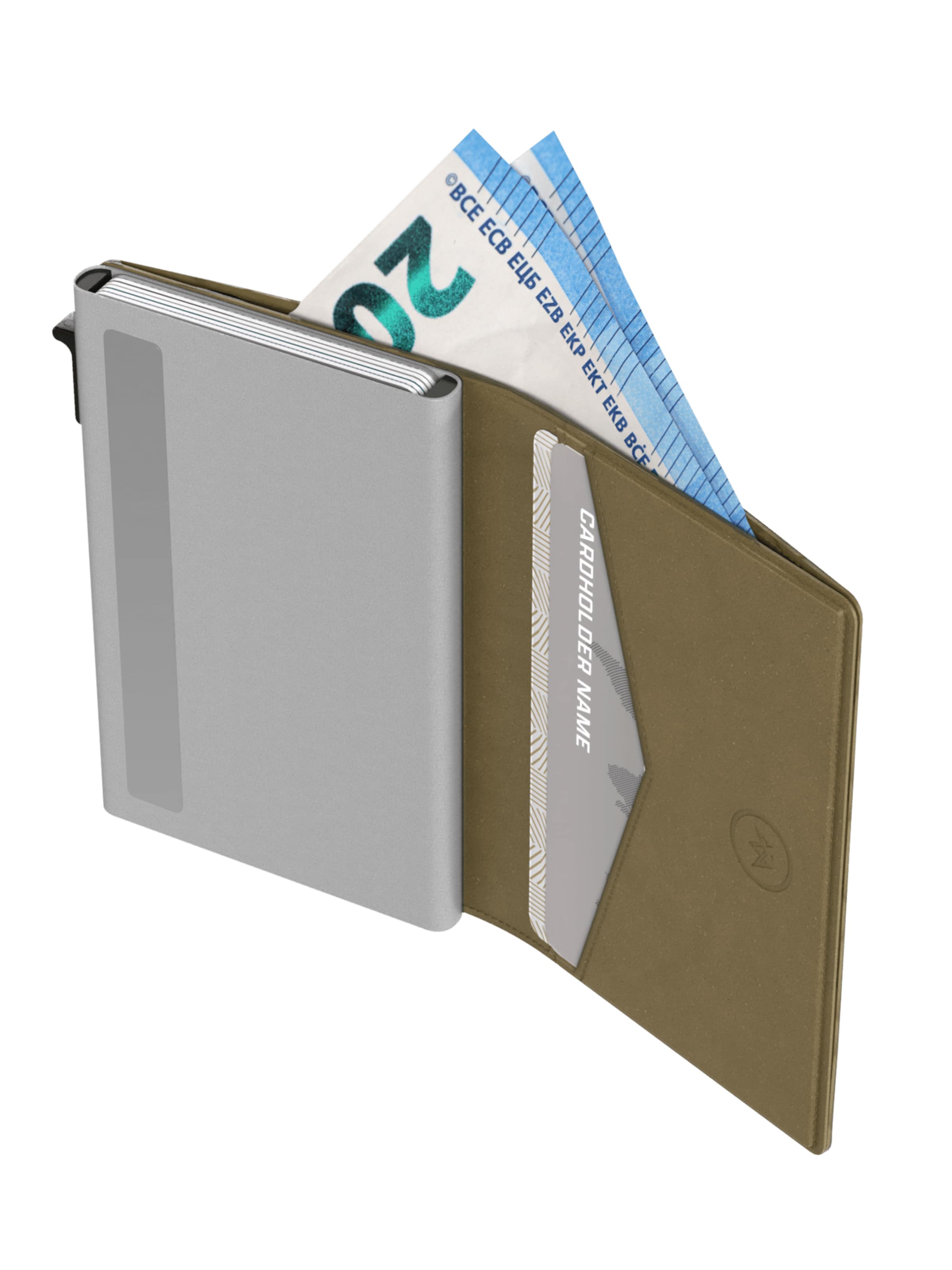Prowallet Wallet 'Pasjeshouder Slim Woven' in Green
