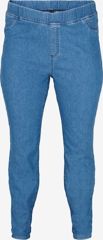 Zizzi Skinny Jeans pajkice 'ALMA' | modra barva: sprednja stran