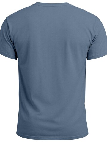Neverless Shirt 'Pine Trees' in Blue