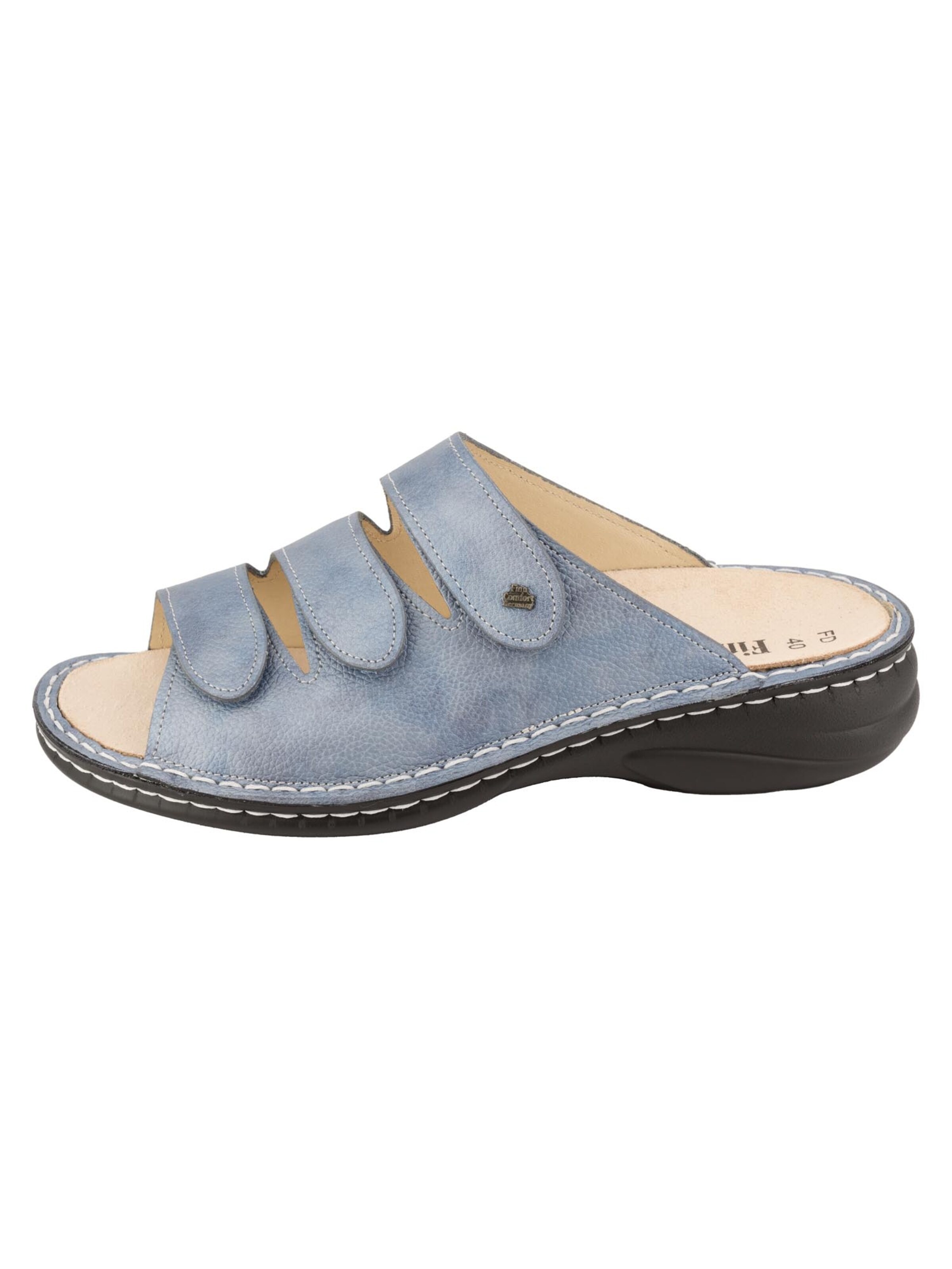 Finn Comfort Muiltjes 'Hellas' in Blauw: voorkant