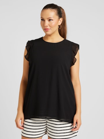 ONLY Carmakoma Blouse 'ANN STAR' in Black: front