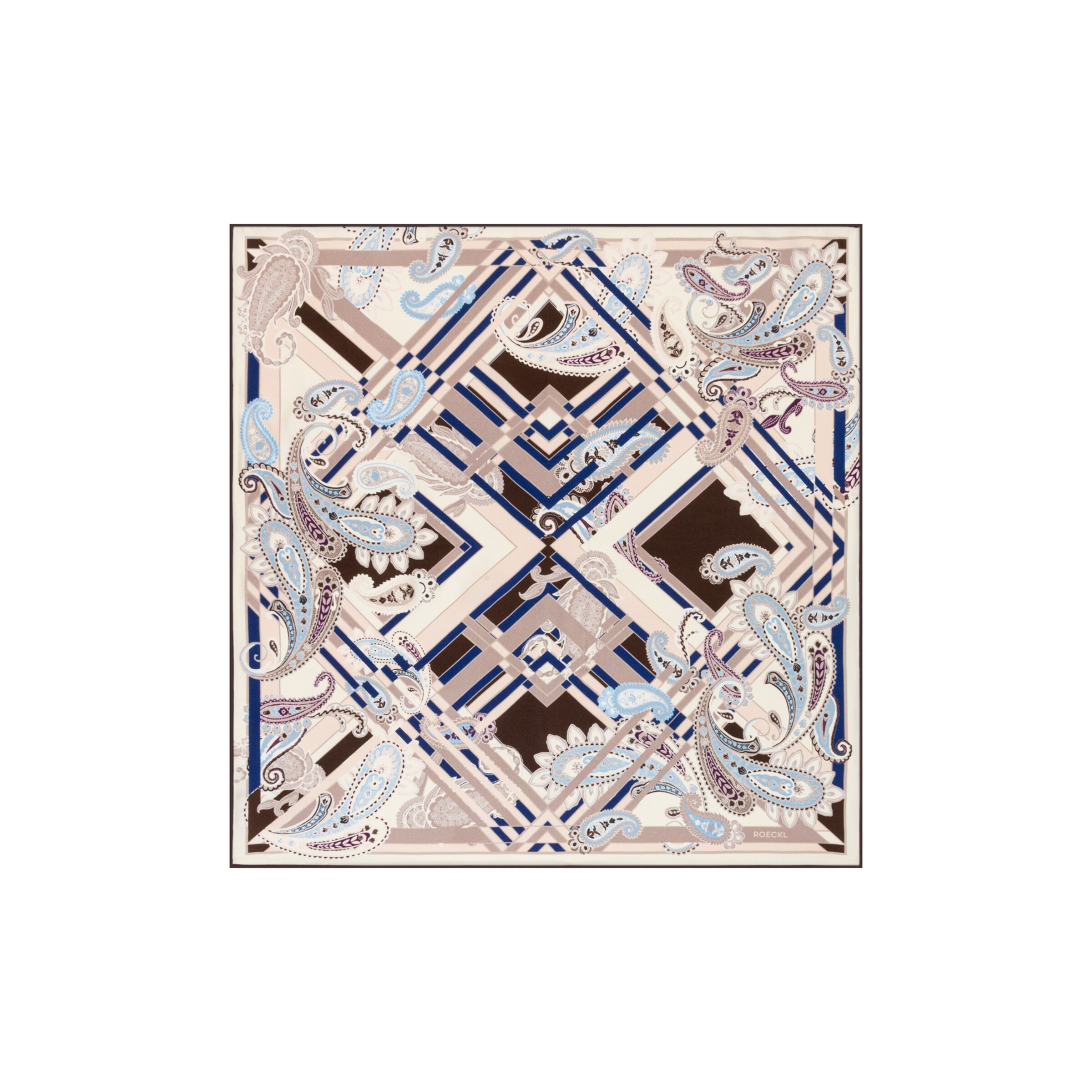 Foulard 'Check' di Roeckl in colori misti: frontale