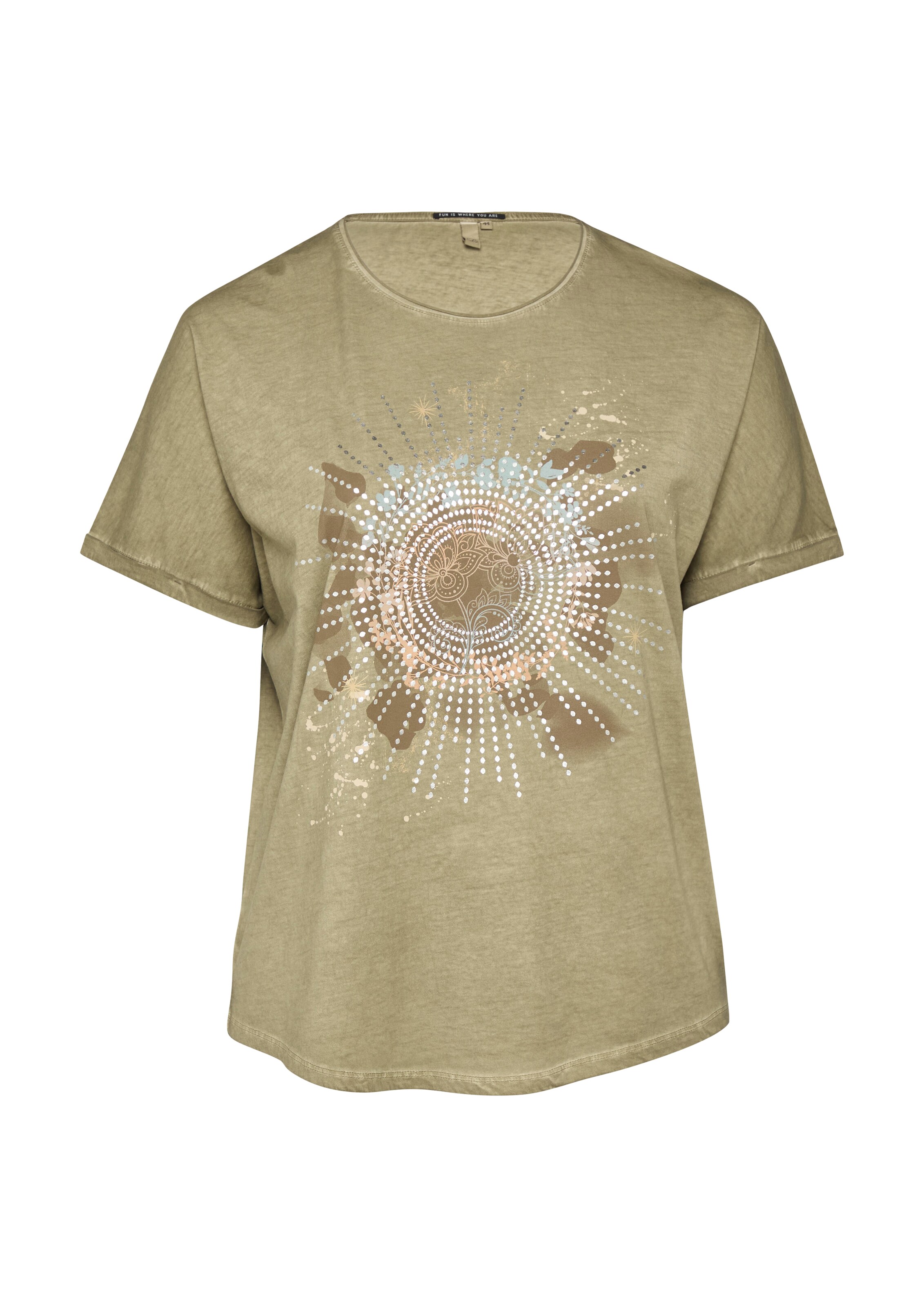 T-shirt QS en vert : devant