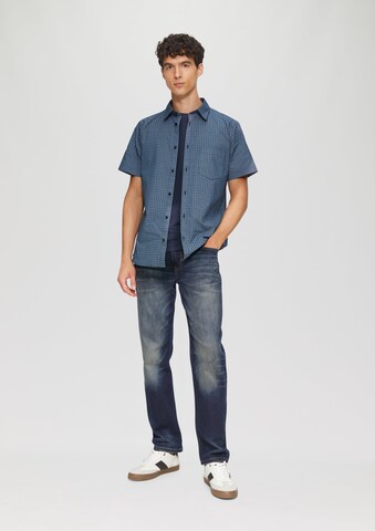 s.Oliver Slim fit Overhemd in Blauw