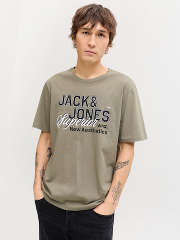 JACK & JONES - Camiseta en gris: frente