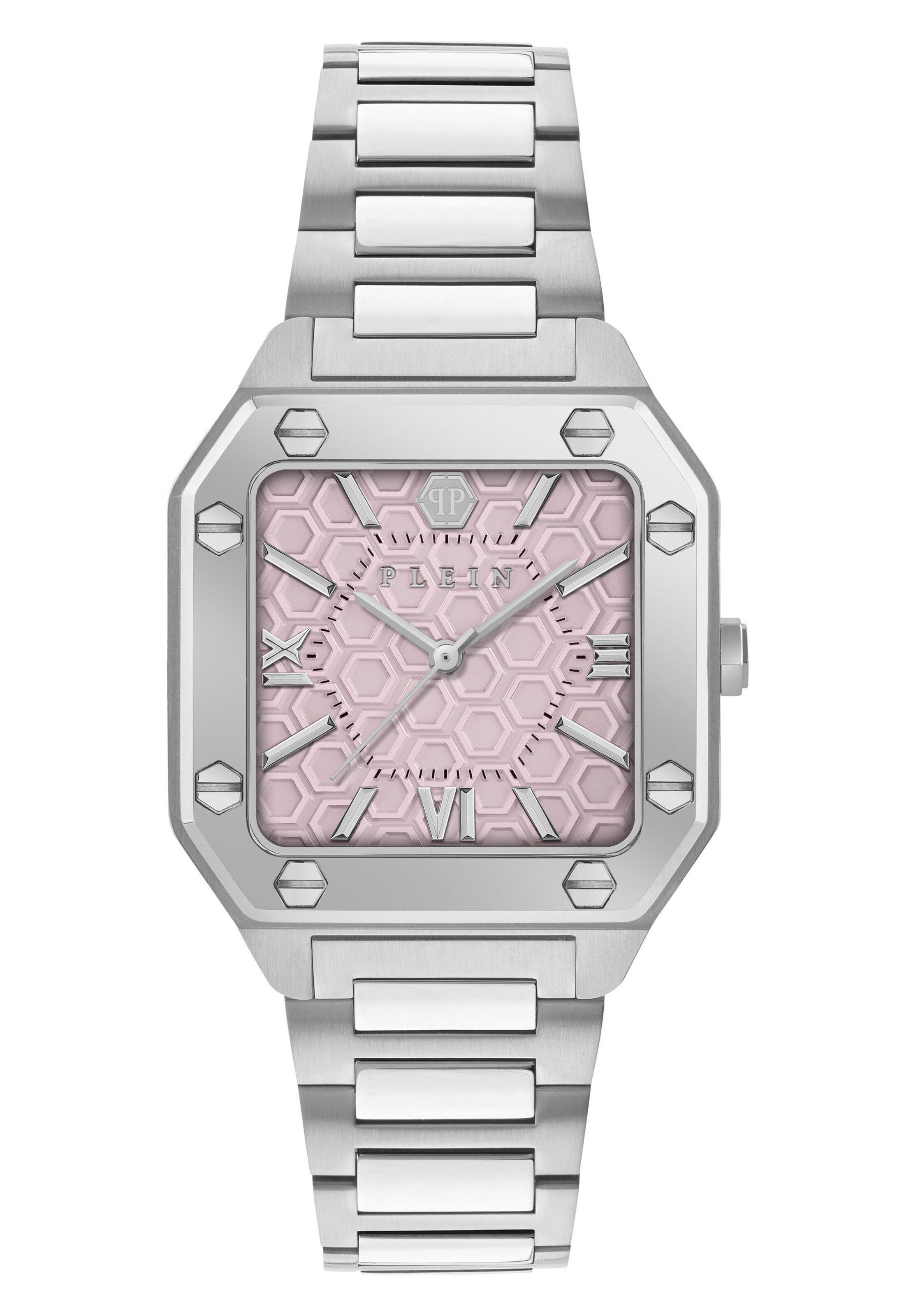 Philipp Plein Analoguhr 'PLEIN EDGE' in Silber: Vorderseite