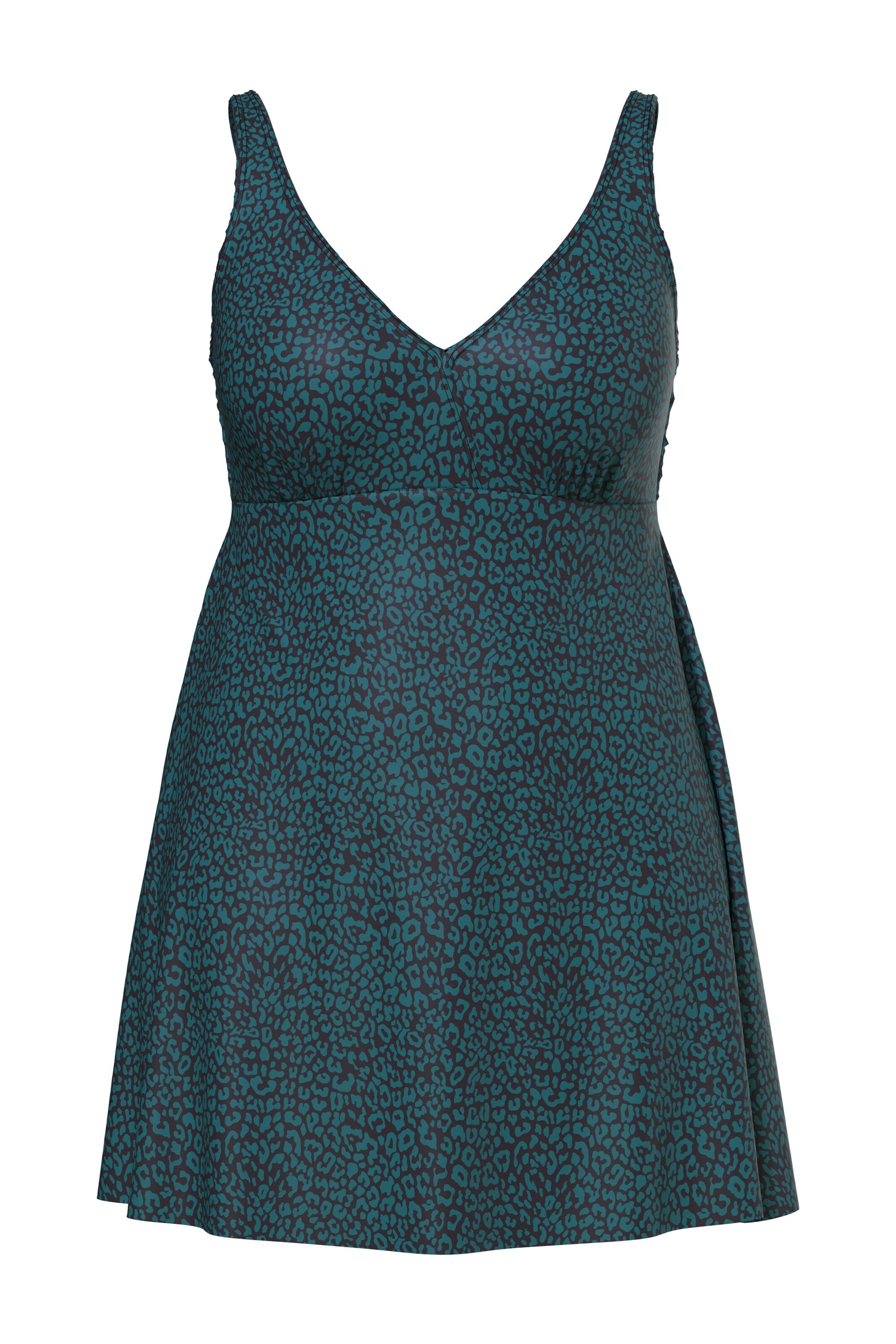 Ulla Popken Triangel Badpak in Groen: voorkant