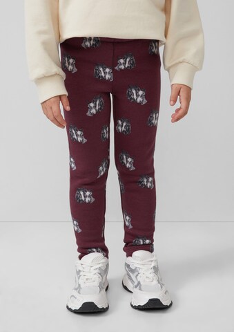 Skinny Leggings s.Oliver en rouge : devant