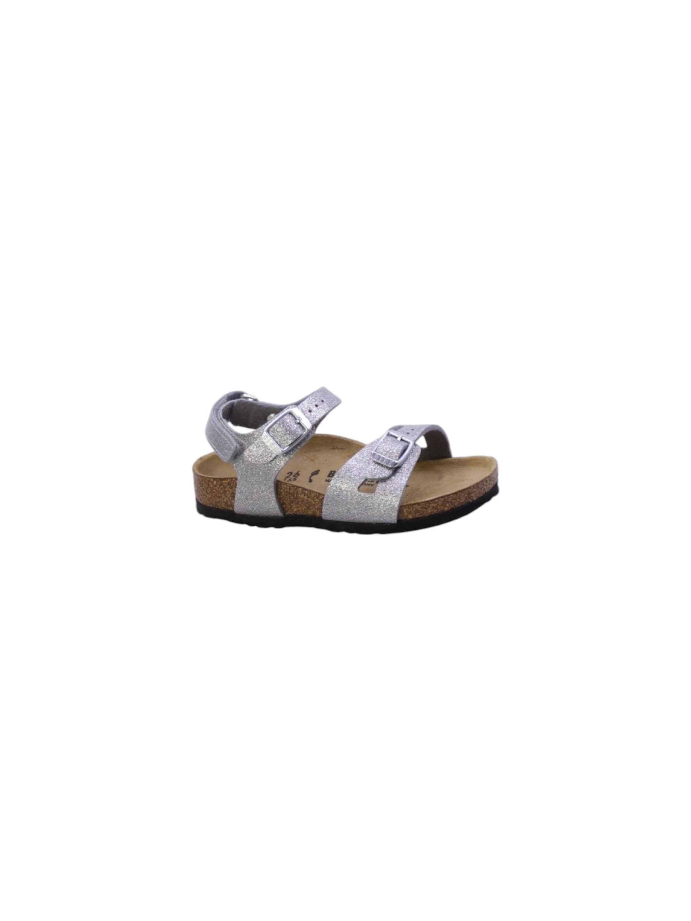 Sandalo di BIRKENSTOCK in argento: frontale