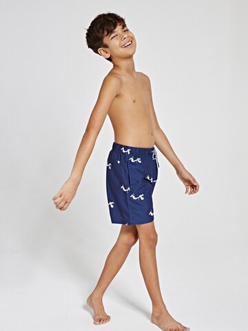 Shiwi Kratke kopalne hlače 'Snoopy superrr doggg' | modra barva