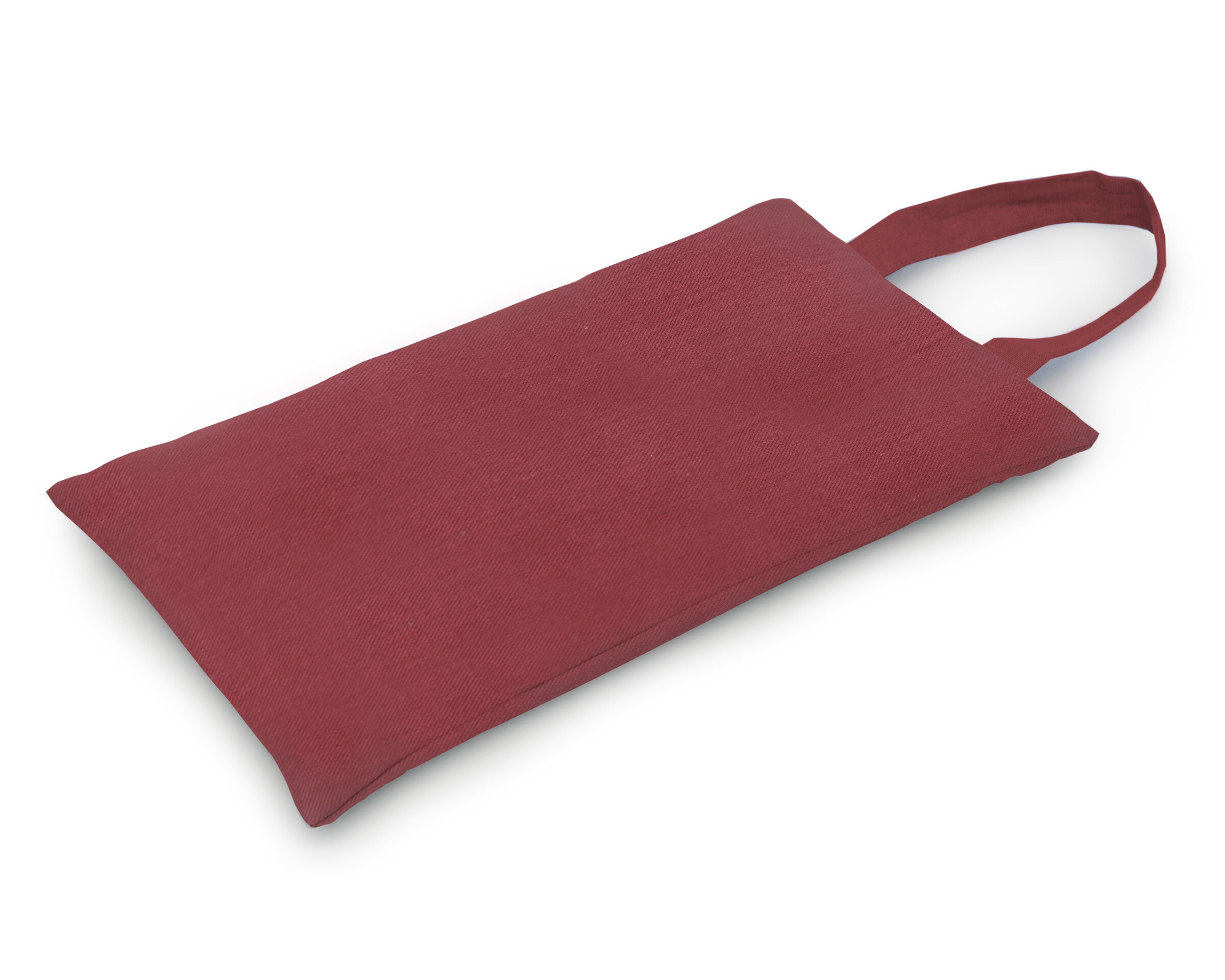YOGISTAR.COM Pillow in Red: front
