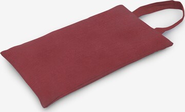 YOGISTAR.COM Pillow in Red: front