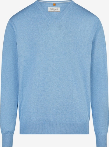 redmond Pullover 'Basic' in Blau: Vorderseite