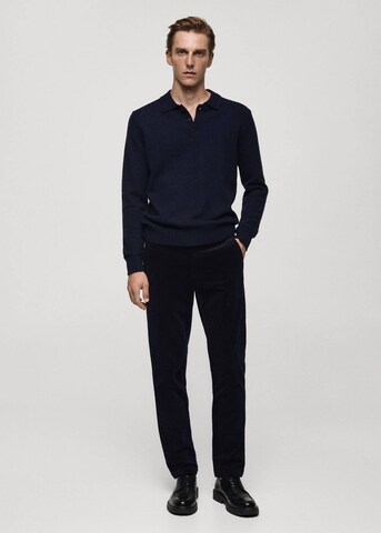MANGO MAN Slimfit Hose 'Berdam' in Blau