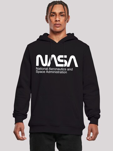 F4NT4STIC Sweatshirt 'Nasa Aeronautics And Space' in Schwarz: predná strana