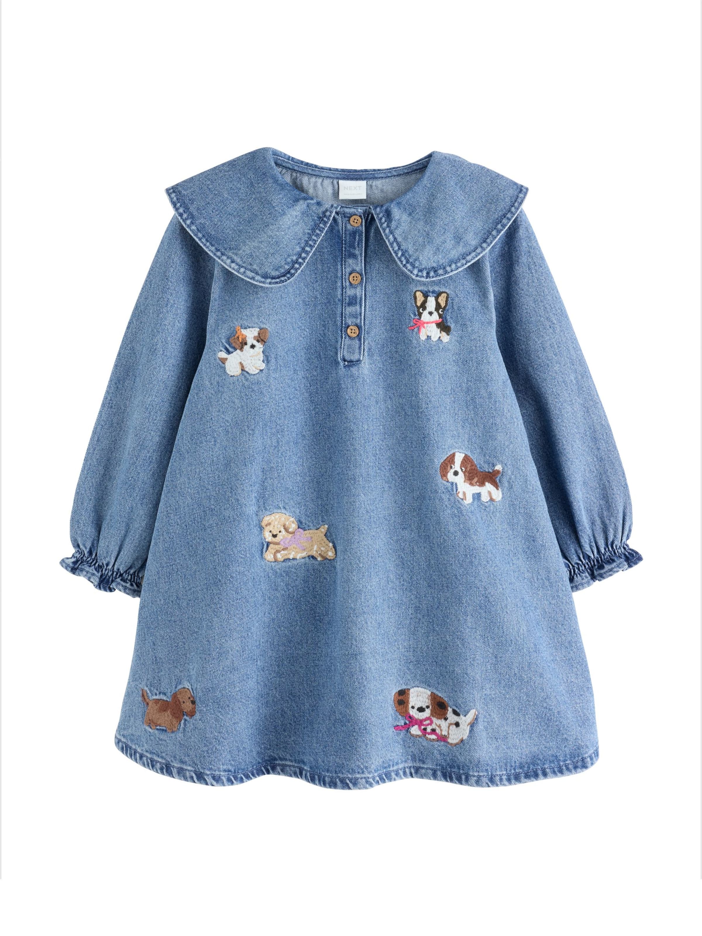 Next Jurk in Blauw: voorkant