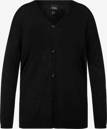 Cardigan Ulla Popken en noir : devant