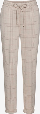 VIVANCE by LASCANA Tapered Pantalon in Beige: voorkant
