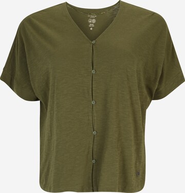 Tom Tailor Women + Shirt in Green: front