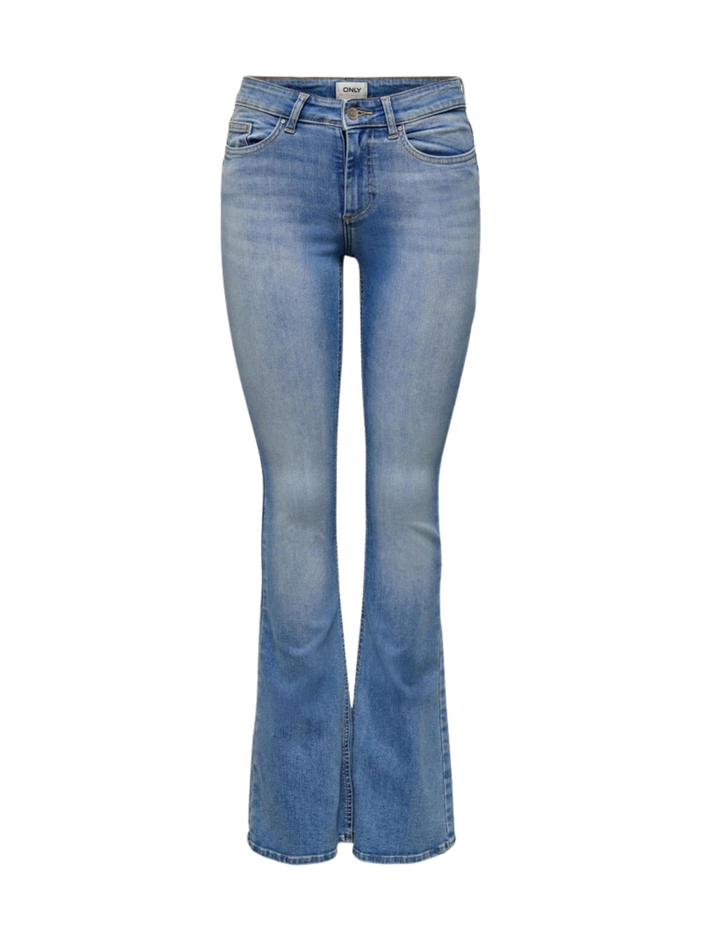 évasé Jean 'ONLBLUSH' ONLY en bleu : devant