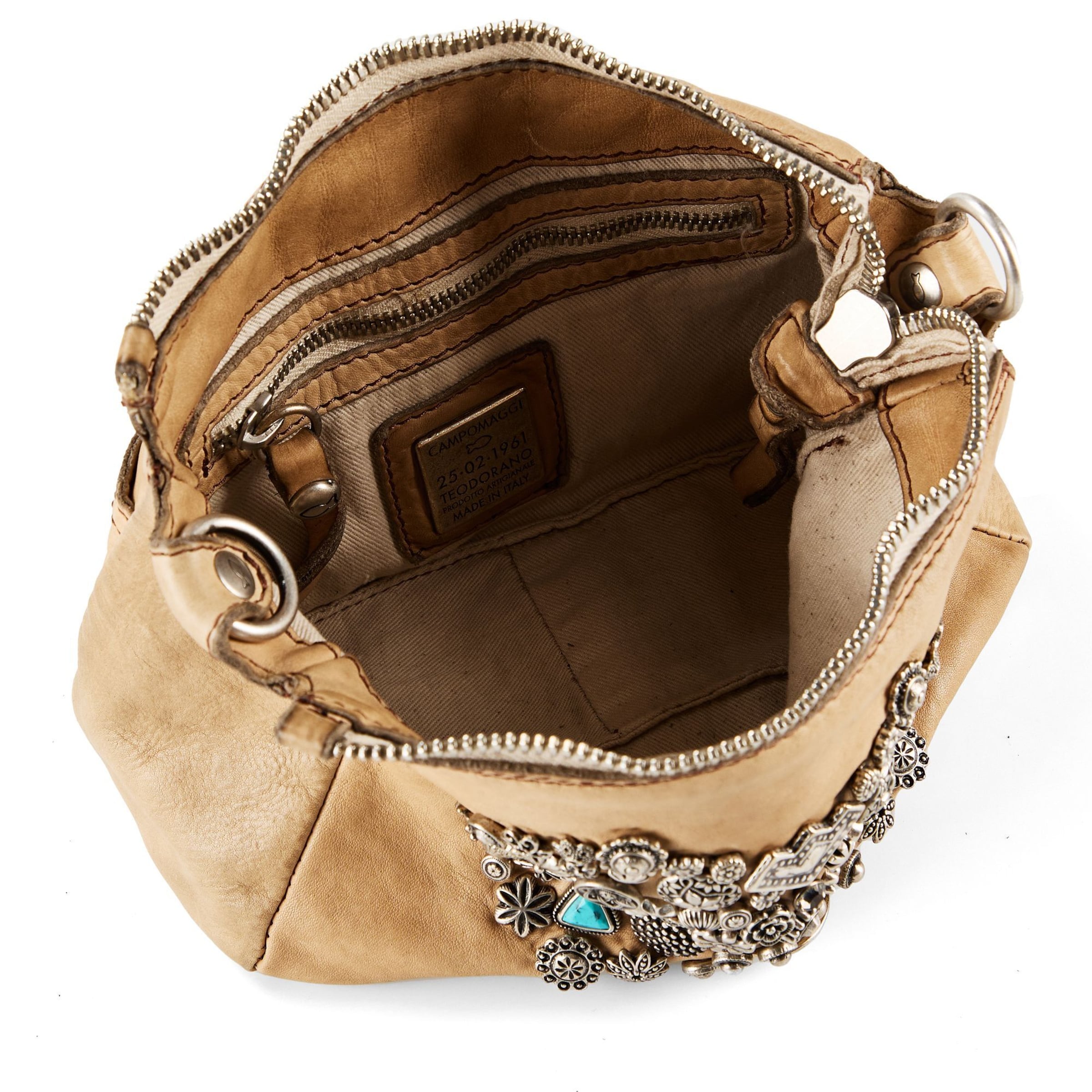 Borsa a spalla 'Tilde' di Campomaggi in beige