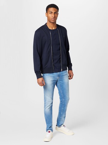 TOMMY HILFIGER Sweatjacke in Blau