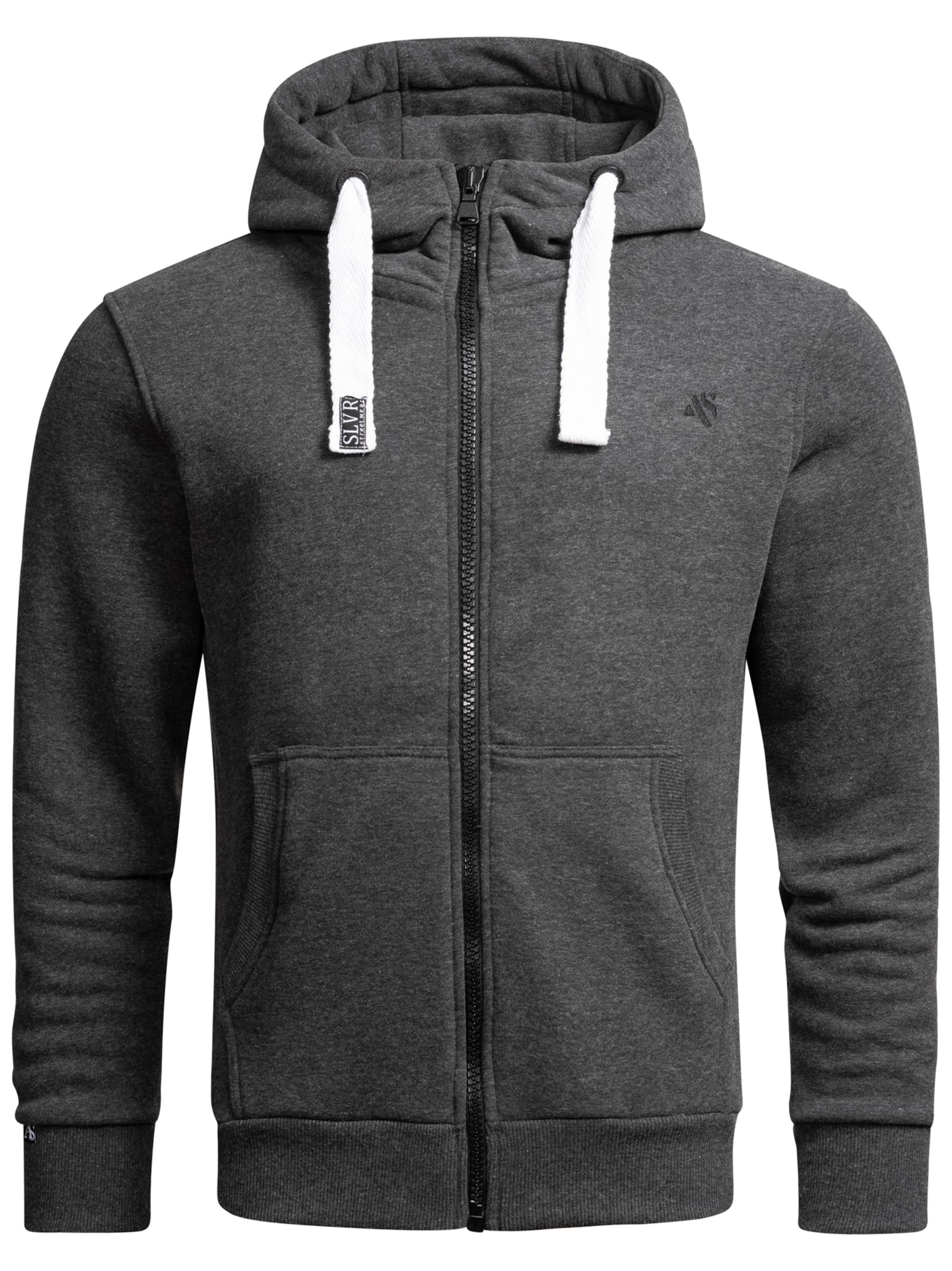 Alessandro Salvarini Sweatjacke in Grau: Vorderseite