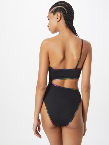 Calvin Klein Swimwear Bustier Enodelne kopalke 'Pride' | črna barva
