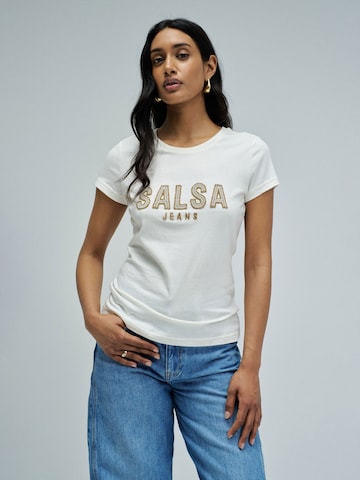 Salsa Jeans Shirt in Beige: voorkant