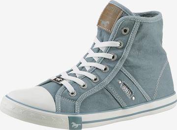 MUSTANG Sneakers hoog in Blauw: voorkant