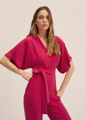 MANGO Jumpsuit 'Garden' in Pink