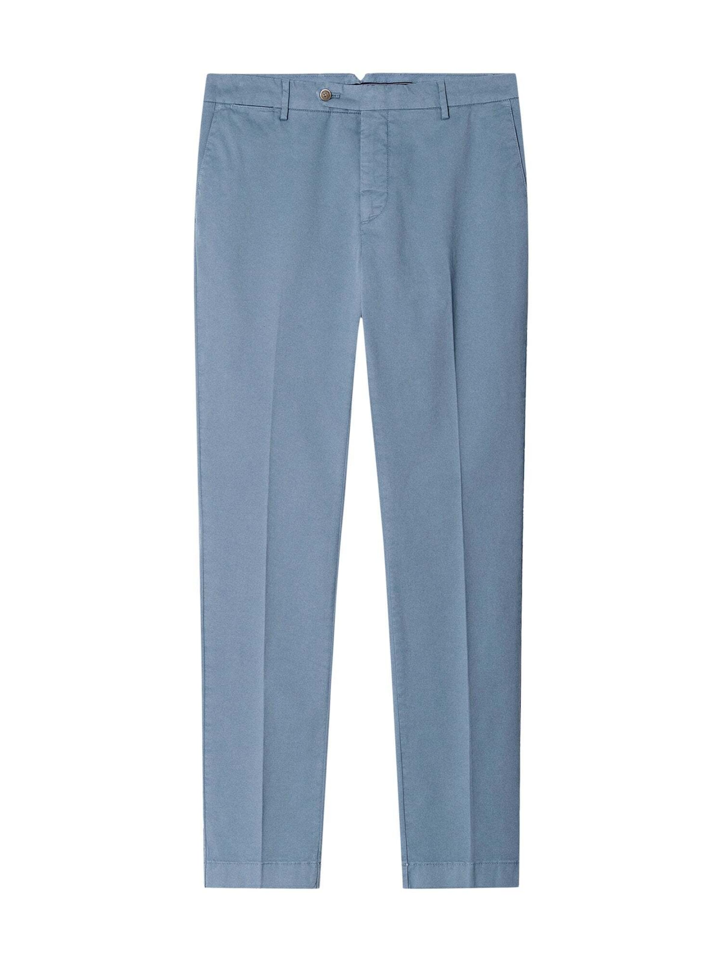 Coupe slim Pantalon chino 'Kenssinton' Hackett London en bleu : devant