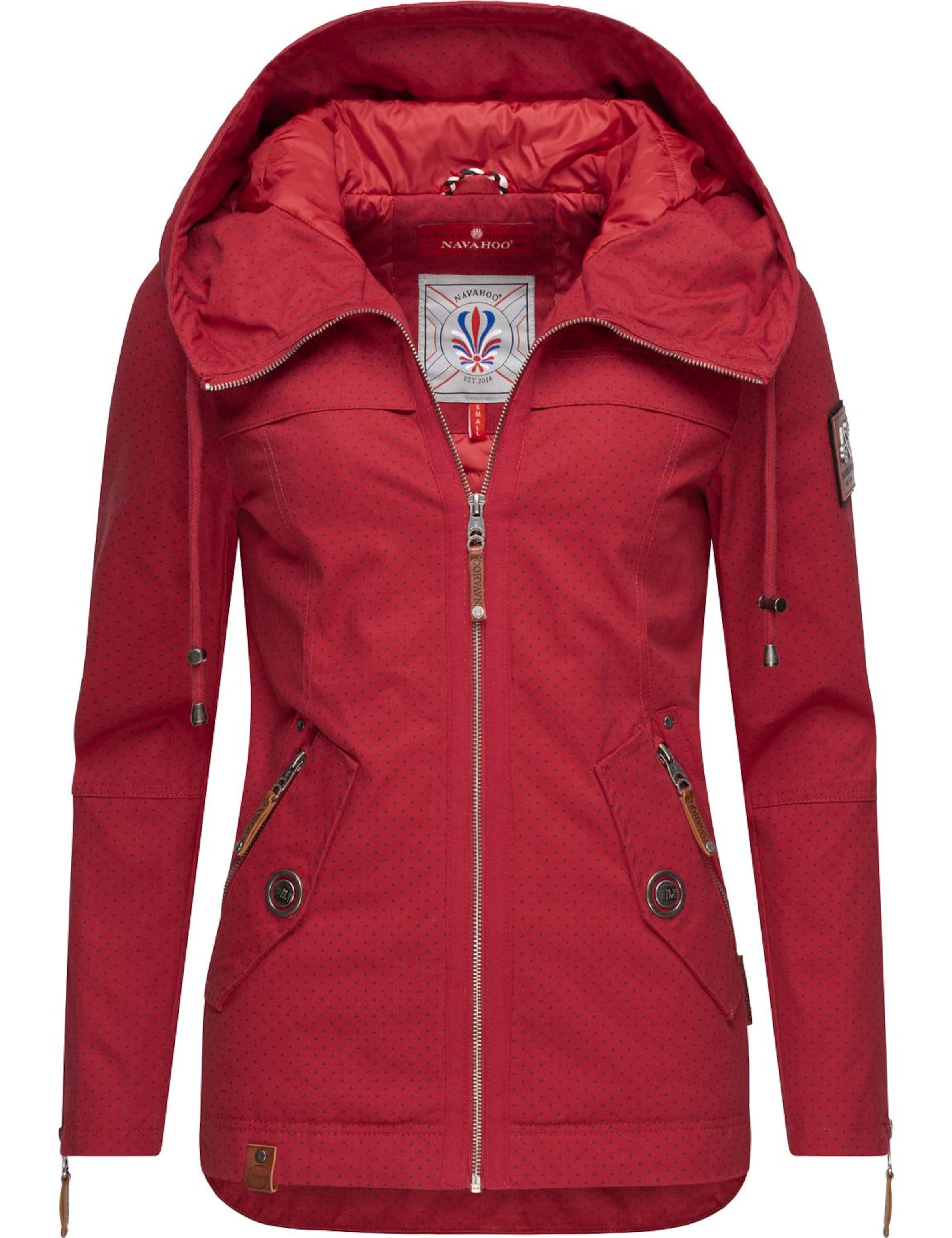 NAVAHOO Φθινοπωρινό και ανοιξιάτικο μπουφάν 'Wekoo' σε κόκκινο: μπροστά