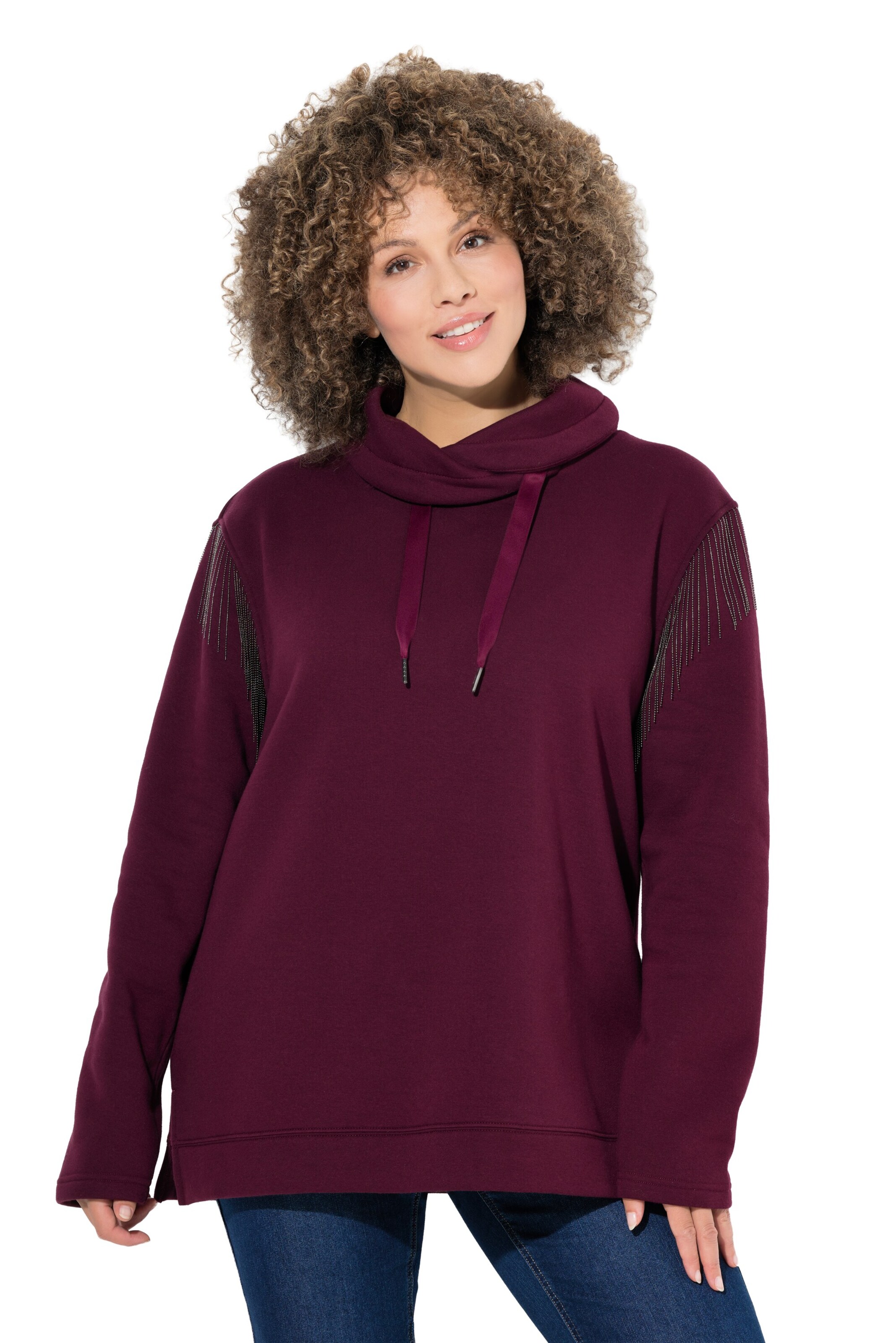Ulla Popken Sweatshirt in Red: front