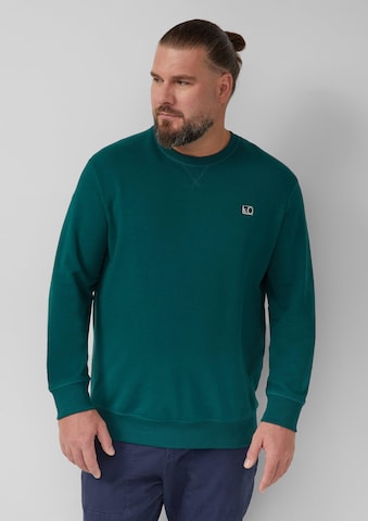 Sweat-shirt s.Oliver en vert : devant